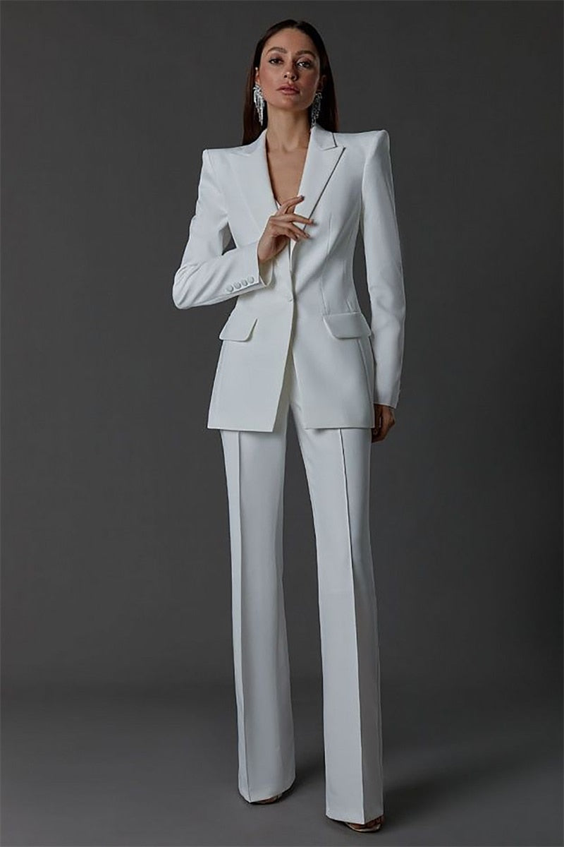 Conjunto de 3 piezas de traje de pantalón para mujer: blazer, top, sujetador y pantalones, para fiestas, ocasiones especiales, vestido formal de oficina, vestido de graduación, hecho a medida. 