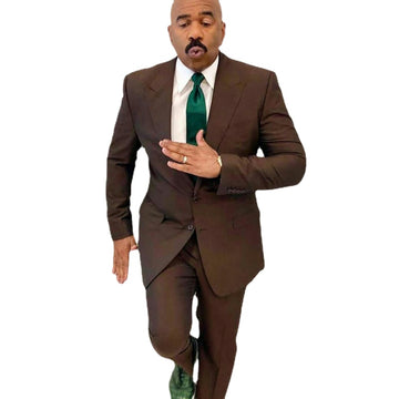 Costume d'hiver épais pour homme, veste et pantalon à deux boutons, pour marié, témoin, mariage, affaires 