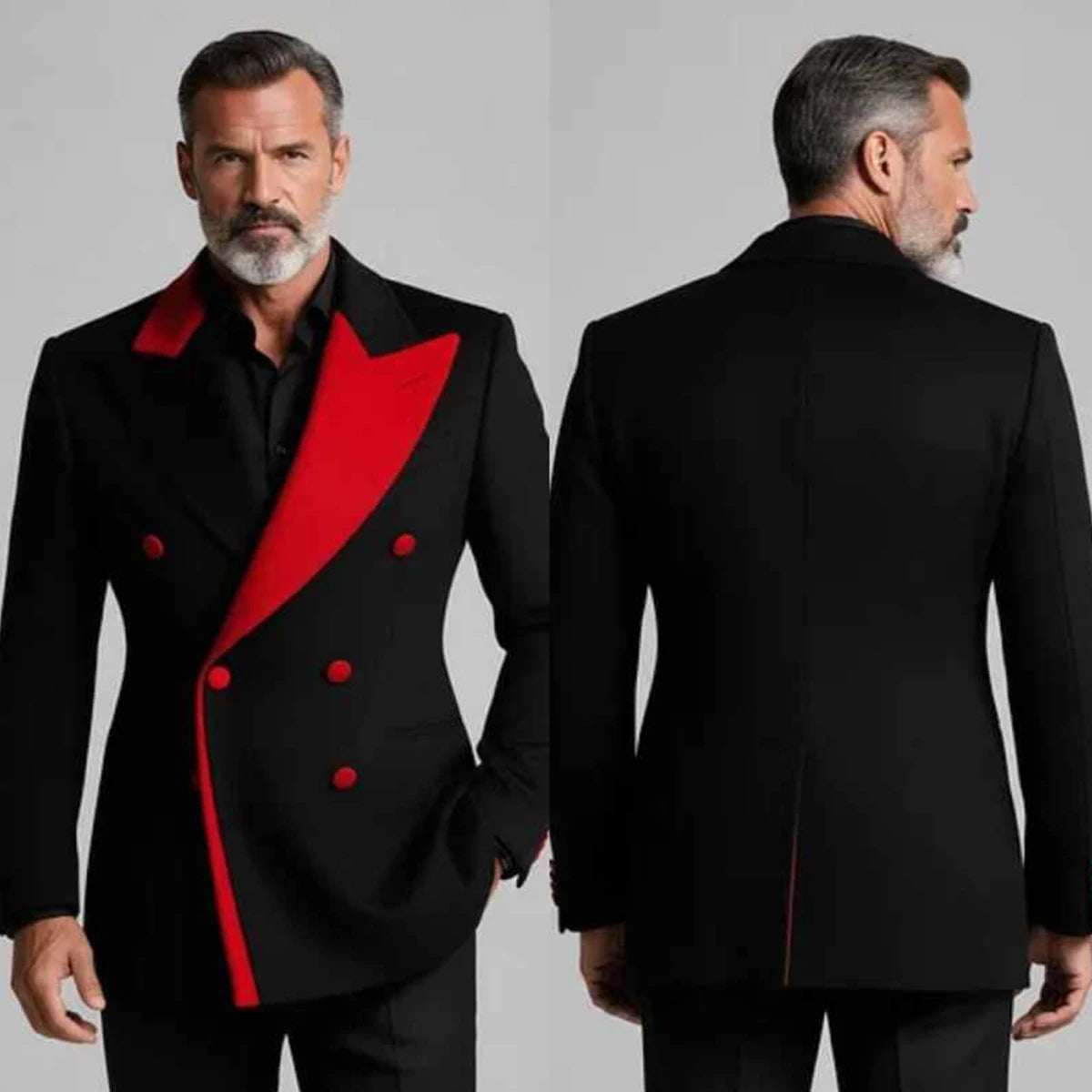Luxury Men Suits Wedding Groom Tuxedos Double Breasted 2 Pieces Sets Luxury Male Prom Blazers Party Homme Customized