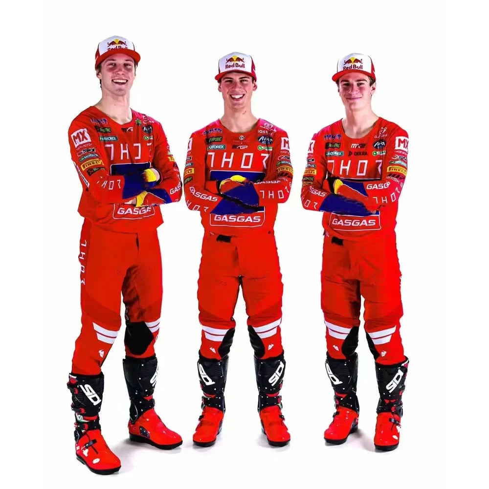 MX Motocross Racing Gear Set without Helmets and Gloves White and Black