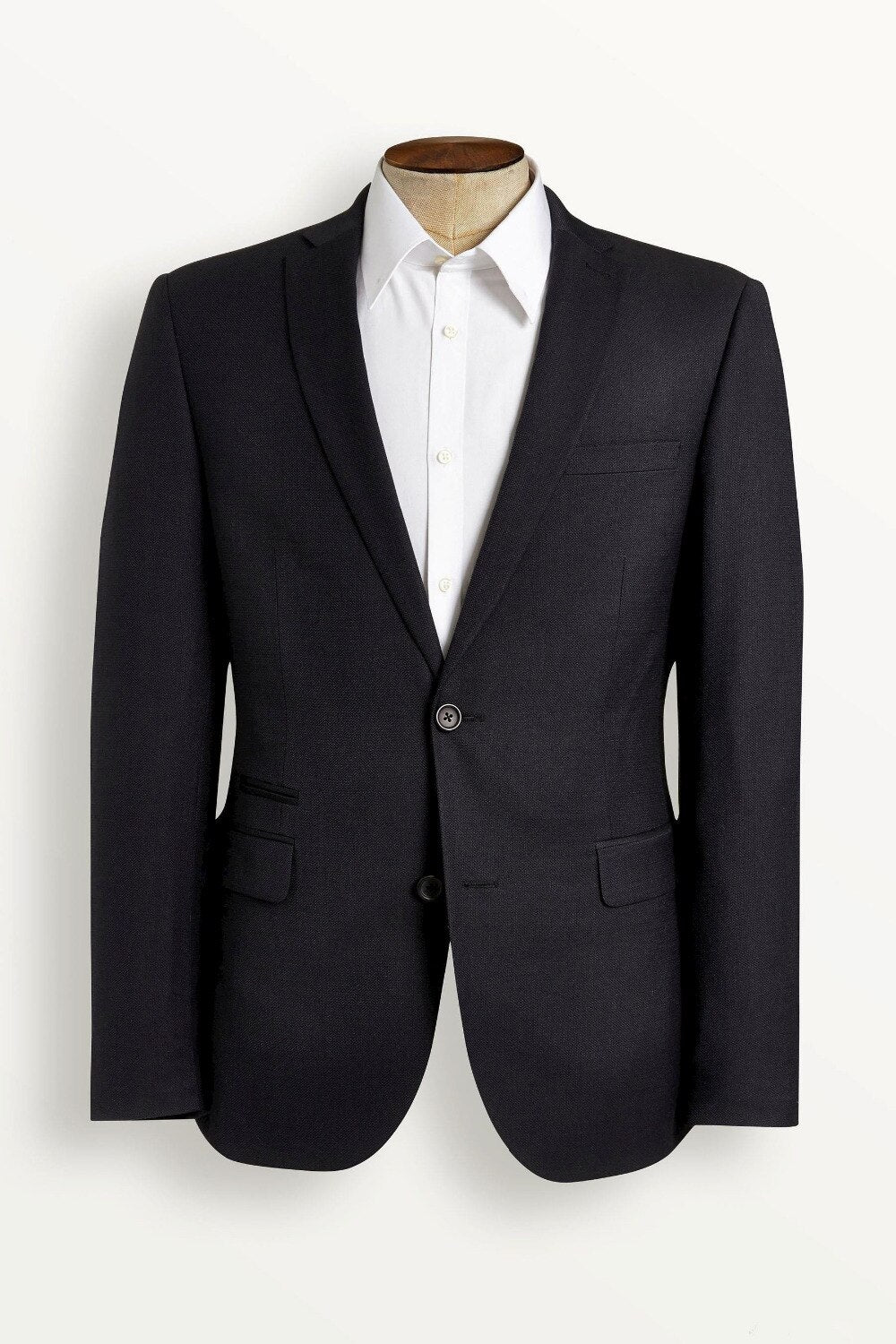 Ensemble 3 pièces noir (veste + pantalon + gilet) pour smoking formel, blazer de mariage, pantalon, revers cranté, 2 boutons, sur mesure, pour soirée 