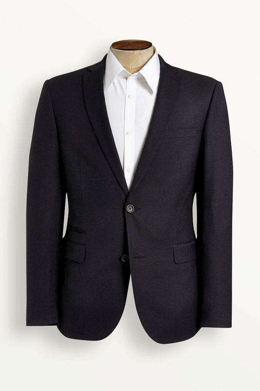 Ensemble 3 pièces noir (veste + pantalon + gilet) pour smoking formel, blazer de mariage, pantalon, revers cranté, 2 boutons, sur mesure, pour soirée 