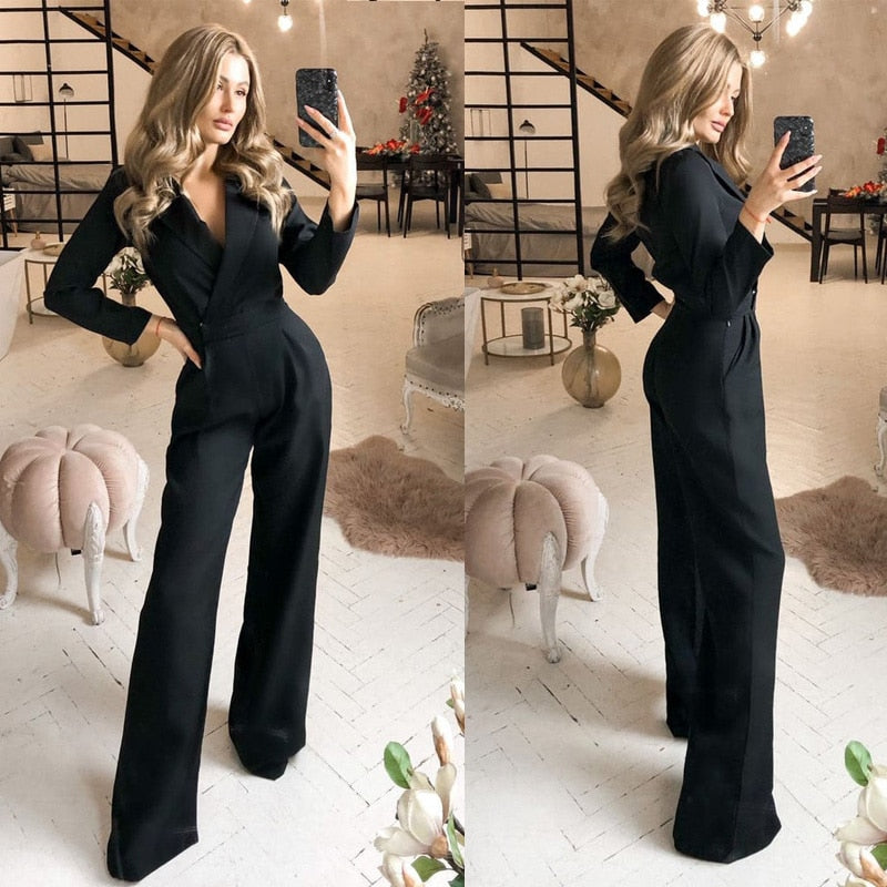 Trajes de pantalón de novia negros para boda, para mujer, de noche, monos, blazer de fiesta, esmoquin, ropa formal para madre de la novia 