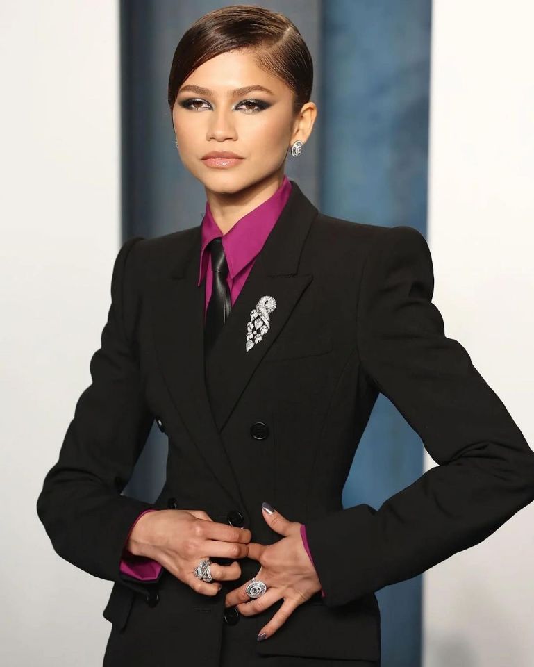 Black Celebrity Blazer Suits Street Power Slim Fit Shoulder Pads Evening Party Outfit Wedding Wear 2 Pieces
