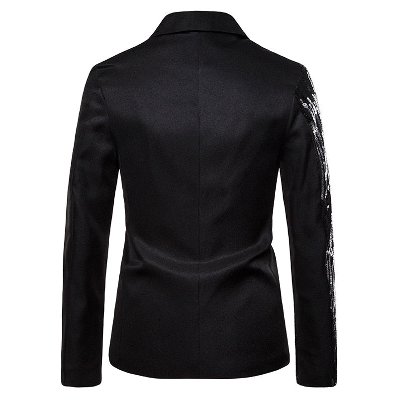Costumes Hansome noirs pour hommes avec veste une pièce à simple boutonnage, costumes de mariage de créateur sur mesure pour marié, produits ponctuels 