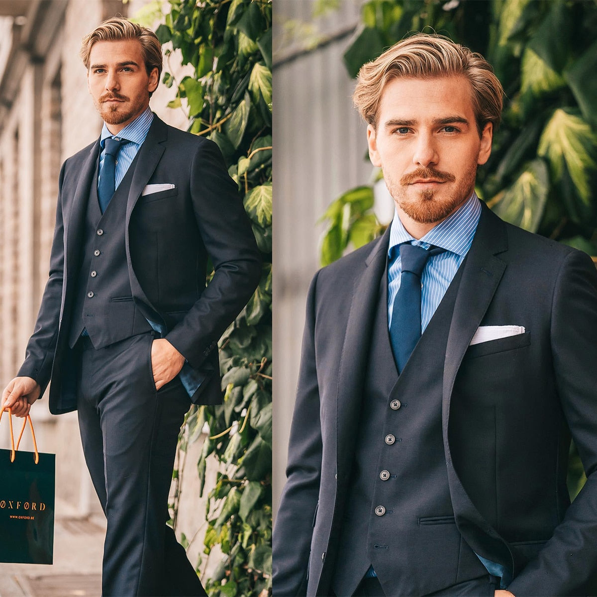 Traje negro para hombre, 3 piezas, blazer, chaleco, pantalón, botonadura sencilla, solapa de pico, traje formal de negocios para boda, traje a medida para hombre 