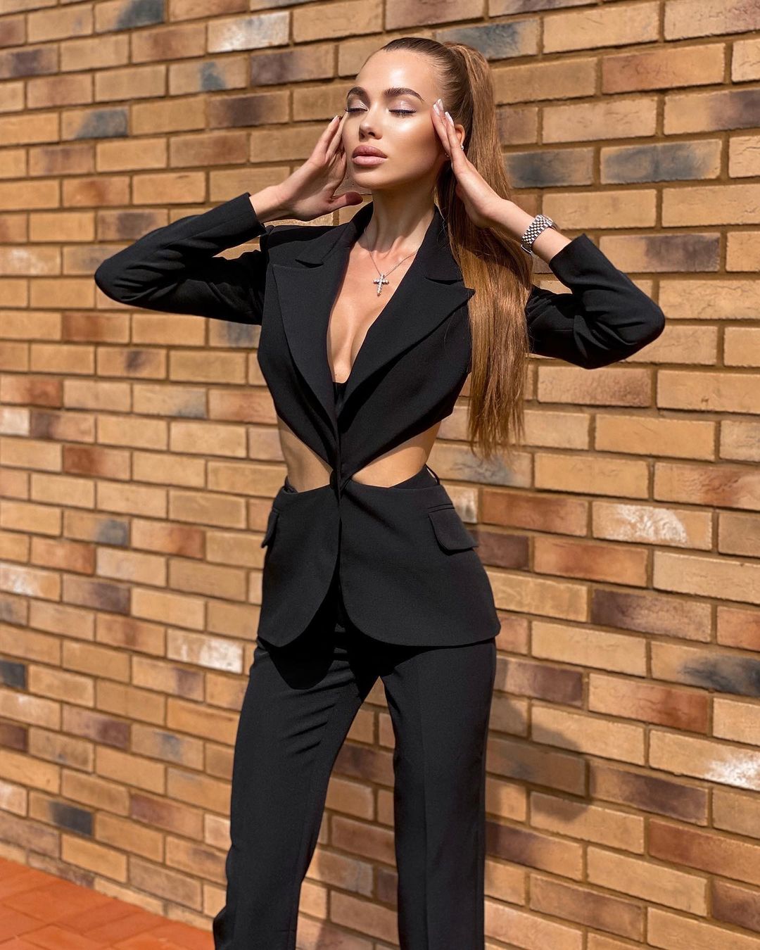 Costume pantalon noir sexy pour femme, coupe ajustée sur le côté, tenue de soirée, de bal, de tous les jours, blazer, smoking, tenue de soirée pour mariage (veste + pantalon) 