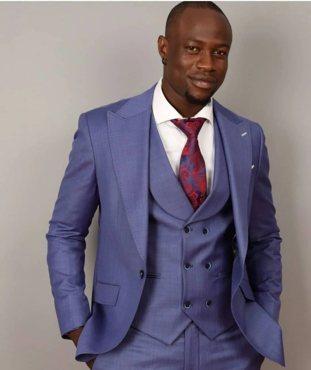 Ensemble blazer 3 pièces pour homme, coupe slim, costume de mariage, smoking personnalisé à un bouton, grande taille