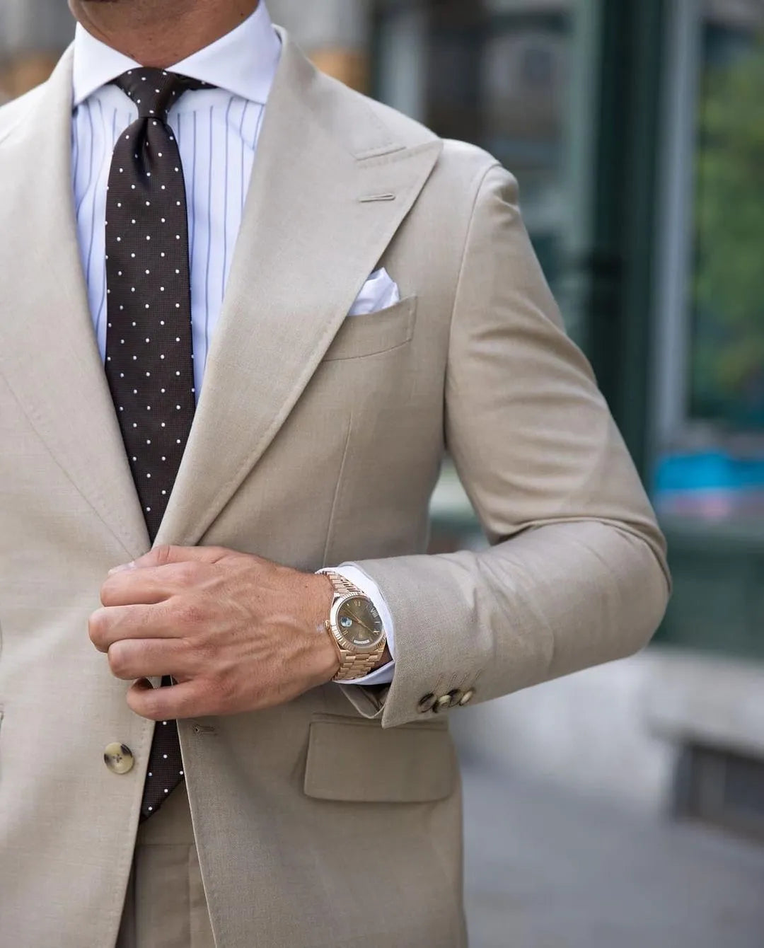 Ensemble blazer pour homme, costume de mariage 2 pièces, coupe slim, beige, un bouton, grande taille, smoking, robe de soirée