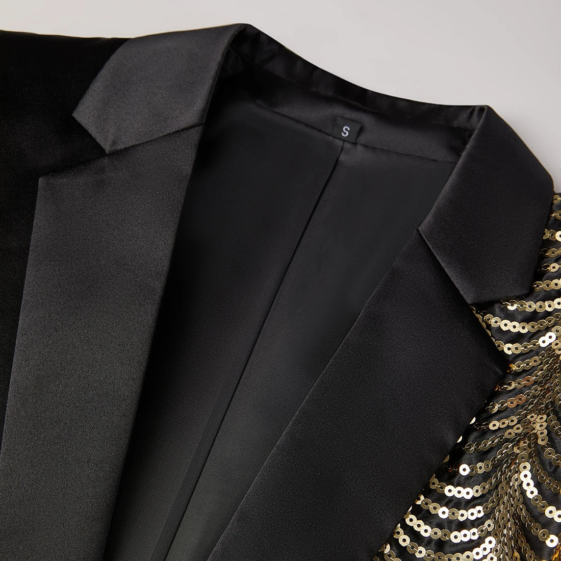 Conjunto de traje blazer con lentejuelas para hombre, elegante chaqueta de esmoquin con pantalones para fiestas y bodas, elegante atuendo de moda.