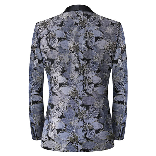 Stylish Floral Blazer for Men - Premium Tailored Jacket for Weddings, Parties, and Formal Events