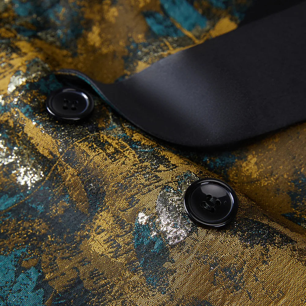 Elegante traje blazer para hombre: chaqueta de diseñador premium para bodas, fiestas y eventos formales. Corte a medida y estampado exclusivo.
