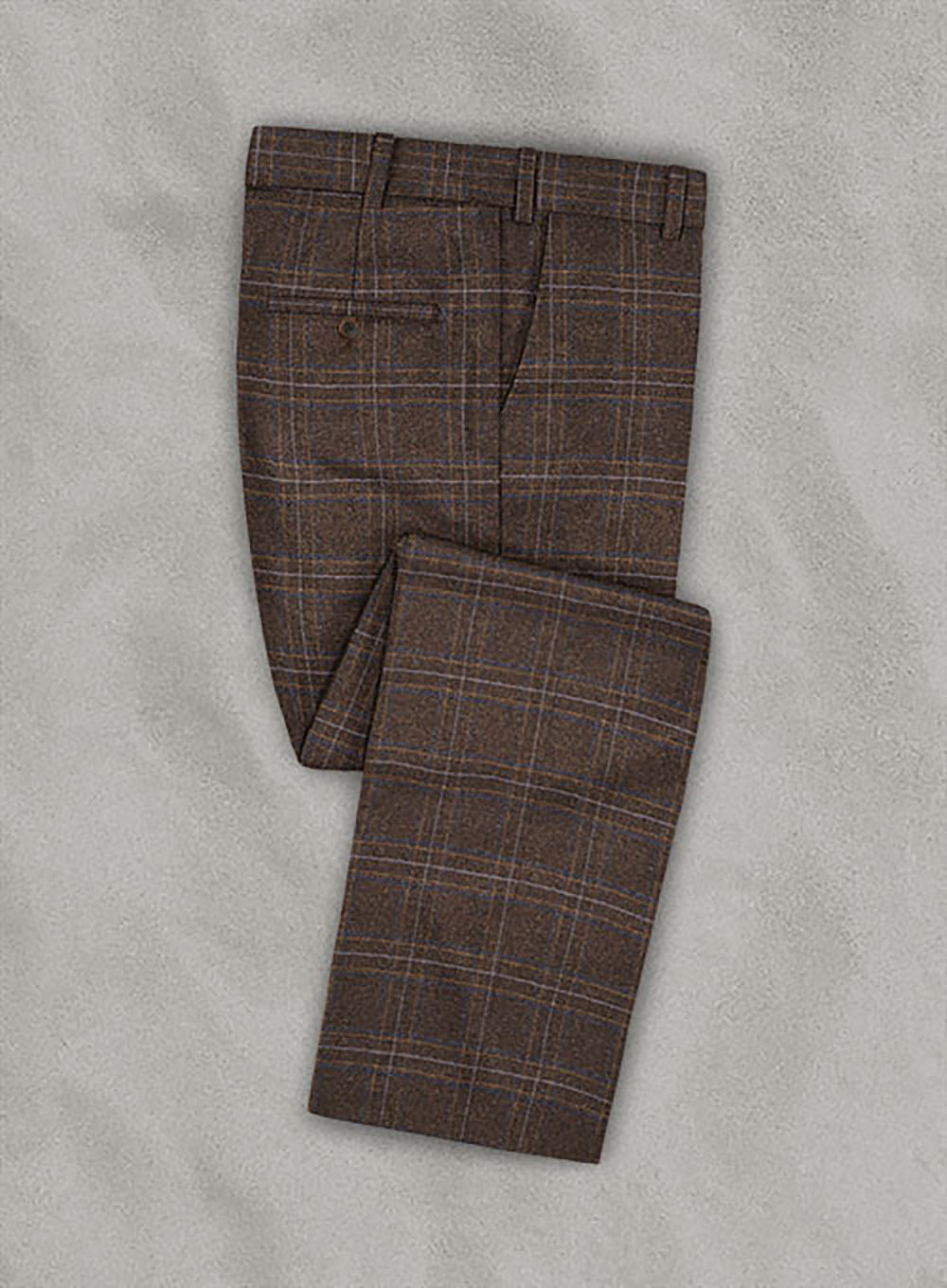 Costume homme d'affaires à carreaux marron, coupe slim, sur mesure, 2 pièces, simple boutonnage, blazer, pantalon, mariage, formel, décontracté, bal, sur mesure 