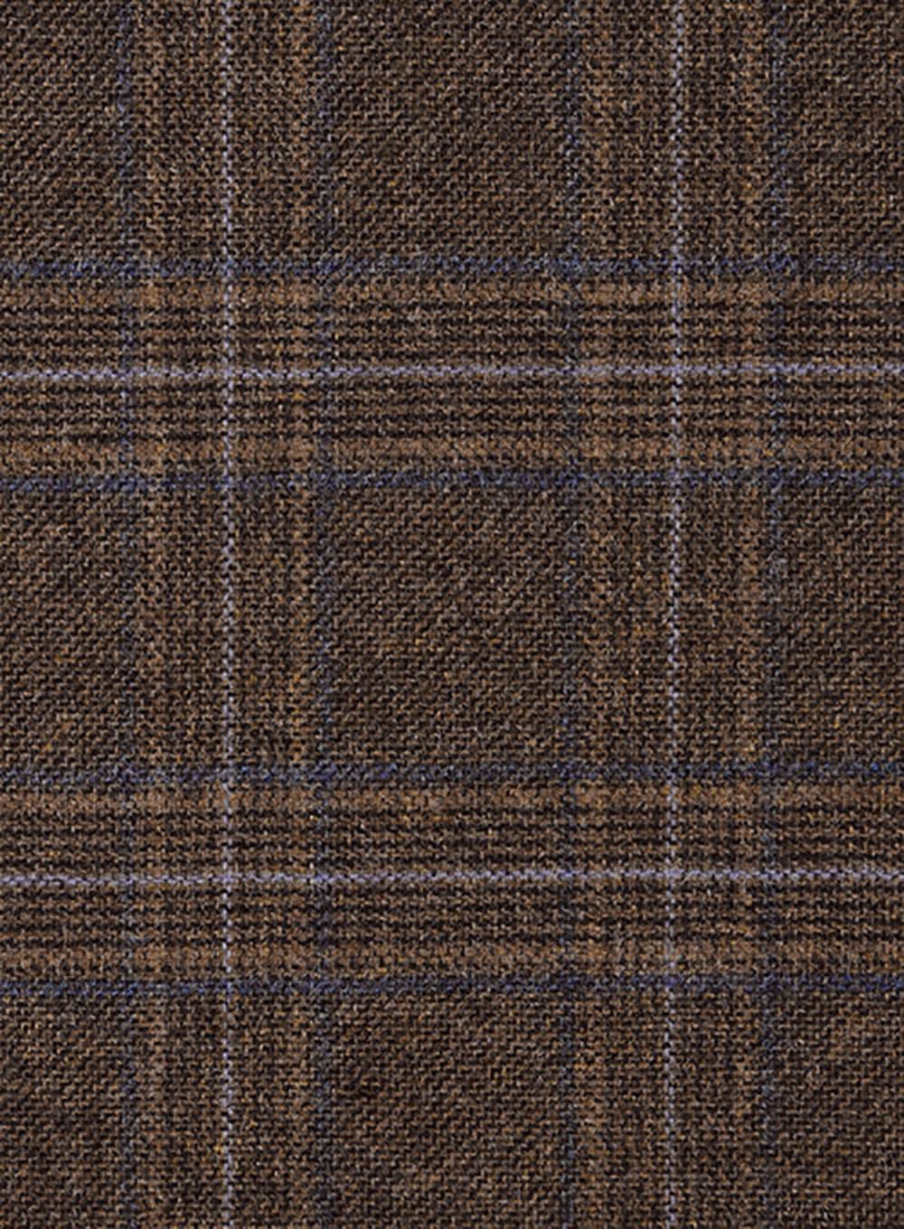 Costume homme d'affaires à carreaux marron, coupe slim, sur mesure, 2 pièces, simple boutonnage, blazer, pantalon, mariage, formel, décontracté, bal, sur mesure 