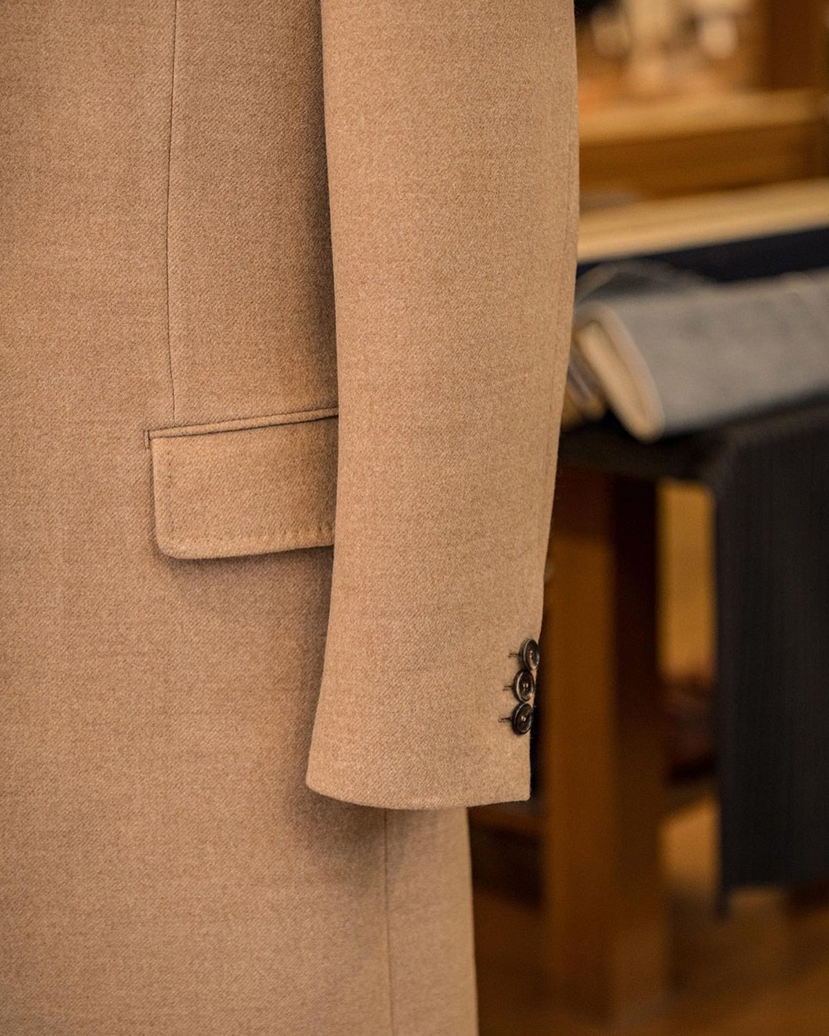 Costume homme en laine marron, pardessus en laine, simple boutonnage, revers pointus, mode, moderne, chaud, formel, affaires, mariage, décontracté, bal, quotidien 