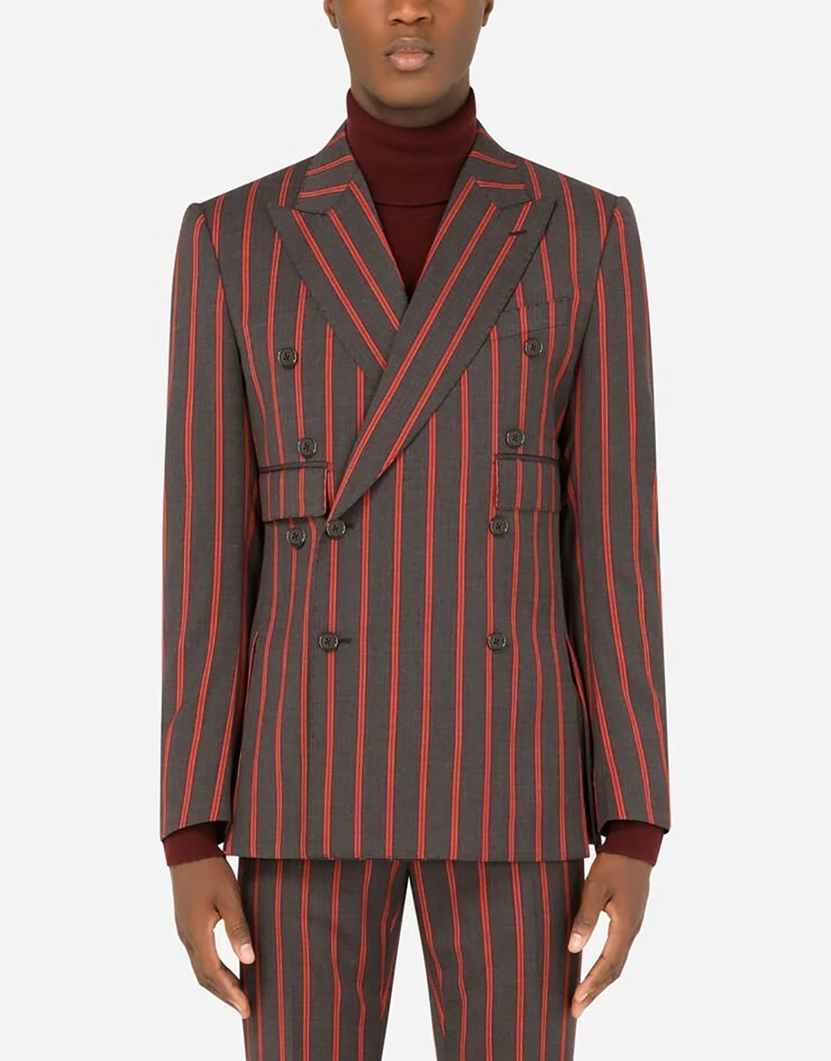 Costume homme bordeaux à rayures, sur mesure, 2 pièces, blazer, pantalon, croisé, mariage, marié, affaires, décontracté, fête, bal, sur mesure 