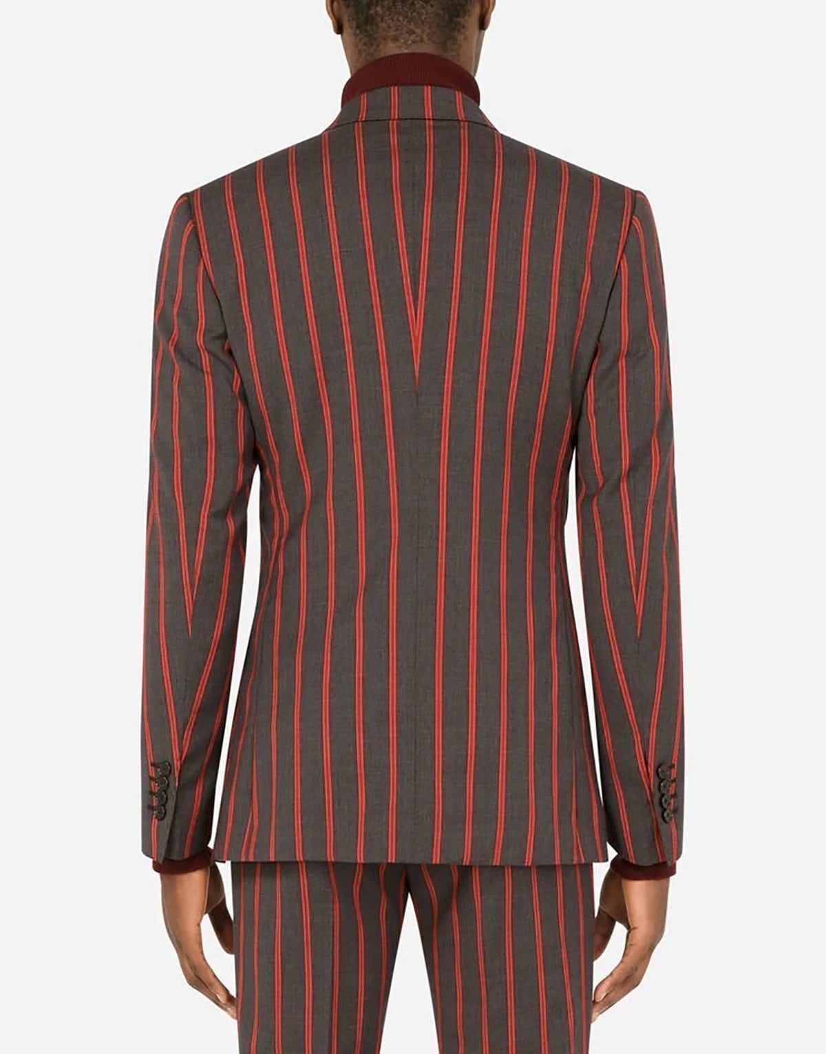 Costume homme bordeaux à rayures, sur mesure, 2 pièces, blazer, pantalon, croisé, mariage, marié, affaires, décontracté, fête, bal, sur mesure 