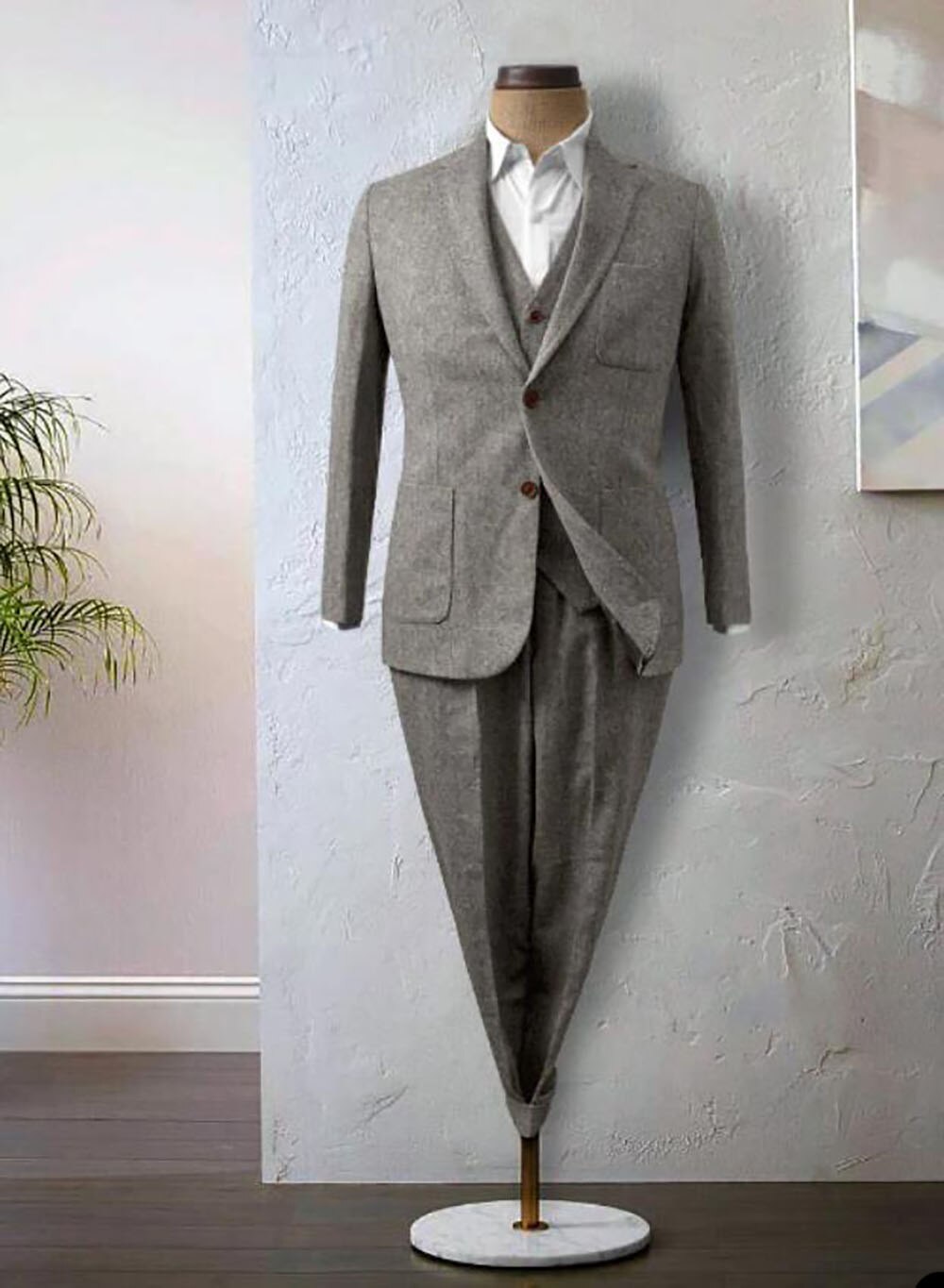 Business Men Suits With Slim Fit Lapel Wedding Prom Coats and Pants Tuxedos Groom Tailored