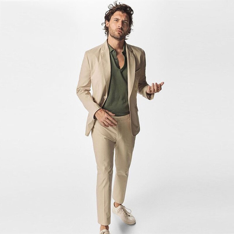 Business Suit Prom Dresses men Wedding Suit Tuxedo Suit For Wedding Best Man Wear Peaky Blinder Two Pieces Suit (Jacket+Pants)