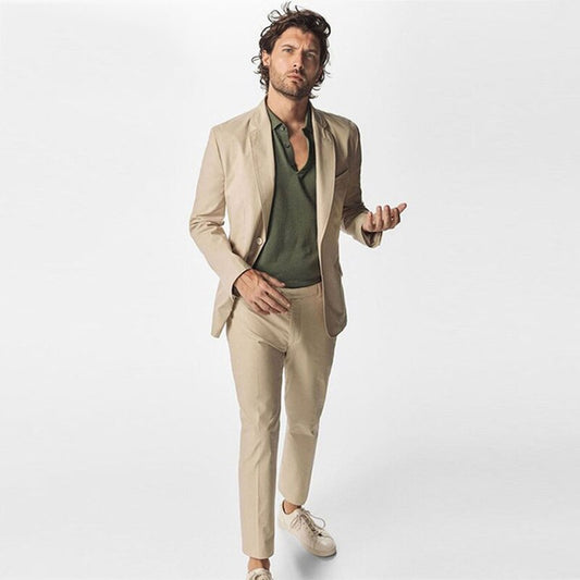 Business Suit Prom Dresses men Wedding Suit Tuxedo Suit For Wedding Best Man Wear Peaky Blinder Two Pieces Suit (Jacket+Pants)
