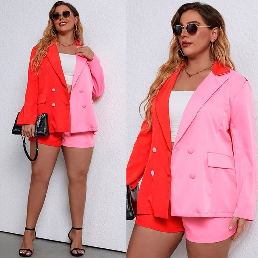 Ensemble blazer couleur bonbon pour femme, tenue d'été courte pour le bureau, les loisirs, les affaires, sur mesure, tenue formelle, short 