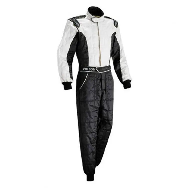 Combinaison de course rouge avec des touches de noir pour adultes