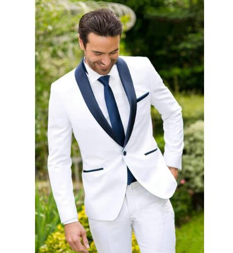 Casual Business Wedding Suit For Men 2Pieces(Jacket+Tie+Pant) Tuxedos Groom Prom Tuxedo Trajes De Hombre Blazer