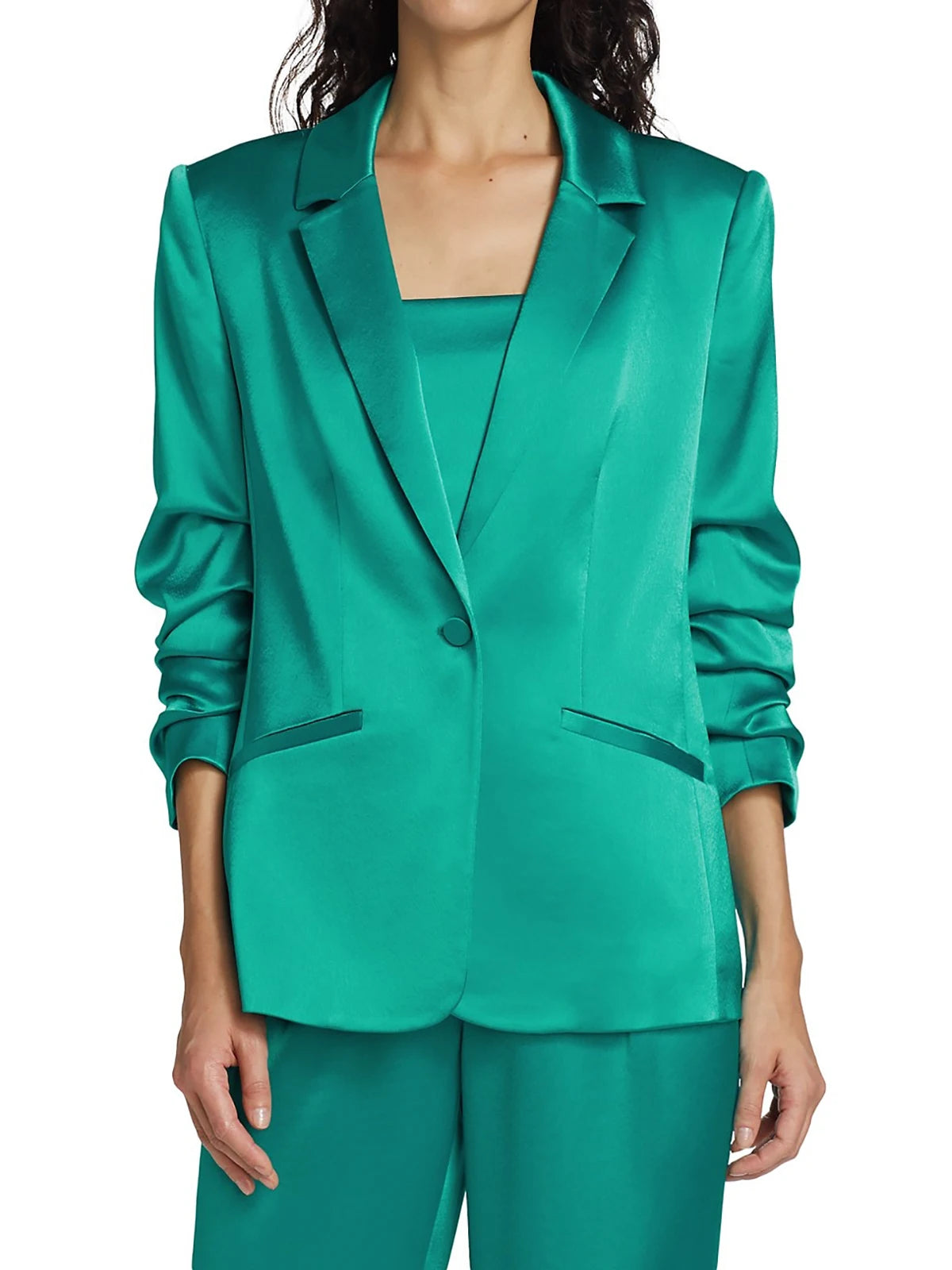 Ensemble 3 pièces décontracté pour femme, blazer ample, tenue de bureau, un bouton, tenue de soirée quotidienne, sur mesure