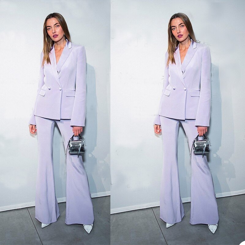 Smokings pour femmes, costumes croisés, blazer de bureau, tenue de bal, de soirée, d'affaires, 2 pièces 