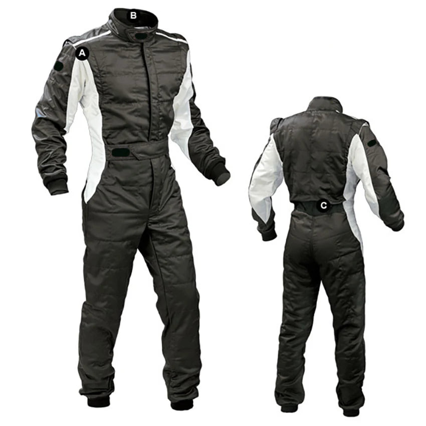 Trajes de karting para niños, monos de carreras de coches de F1, monos de automóvil para niños, trajes de motocicleta impermeables y a prueba de viento de doble capa 