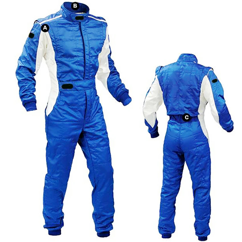 Trajes de karting para niños, monos de carreras de coches de F1, monos de automóvil para niños, trajes de motocicleta impermeables y a prueba de viento de doble capa 