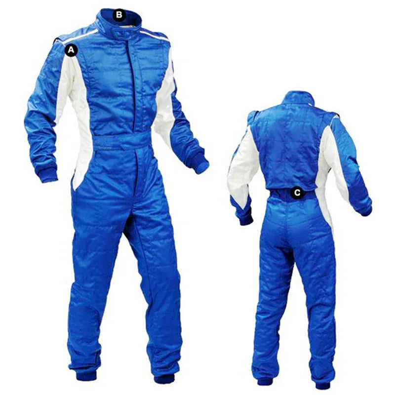 Trajes de karting para niños, monos de carreras de coches de F1, monos de automóvil para niños, trajes de motocicleta impermeables y a prueba de viento de doble capa 