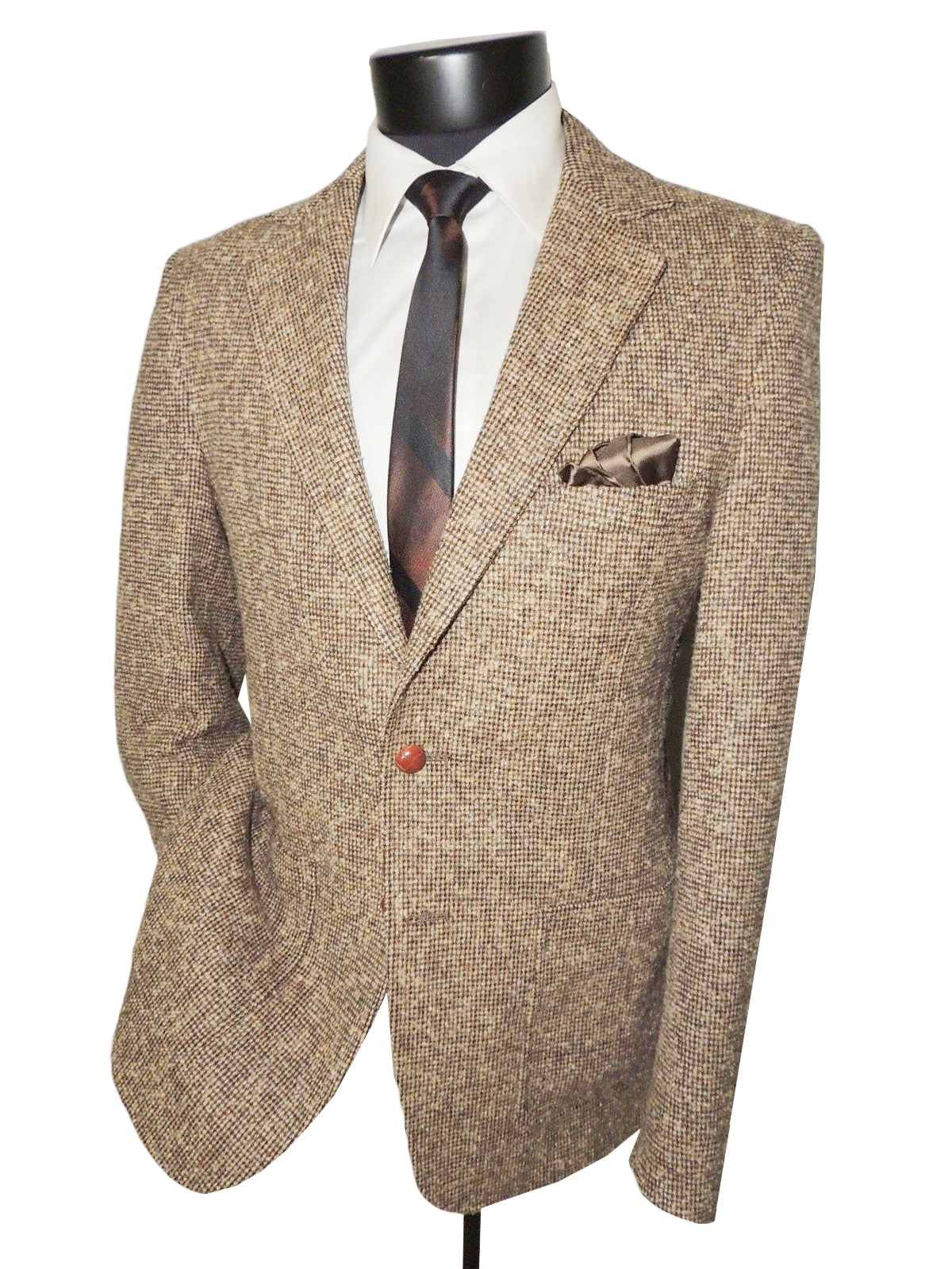 Classic Gentleman Wedding Men's Suit New Business Worsted Tailor-Made Groom One Coat Formal Occasions Singer Size Customized