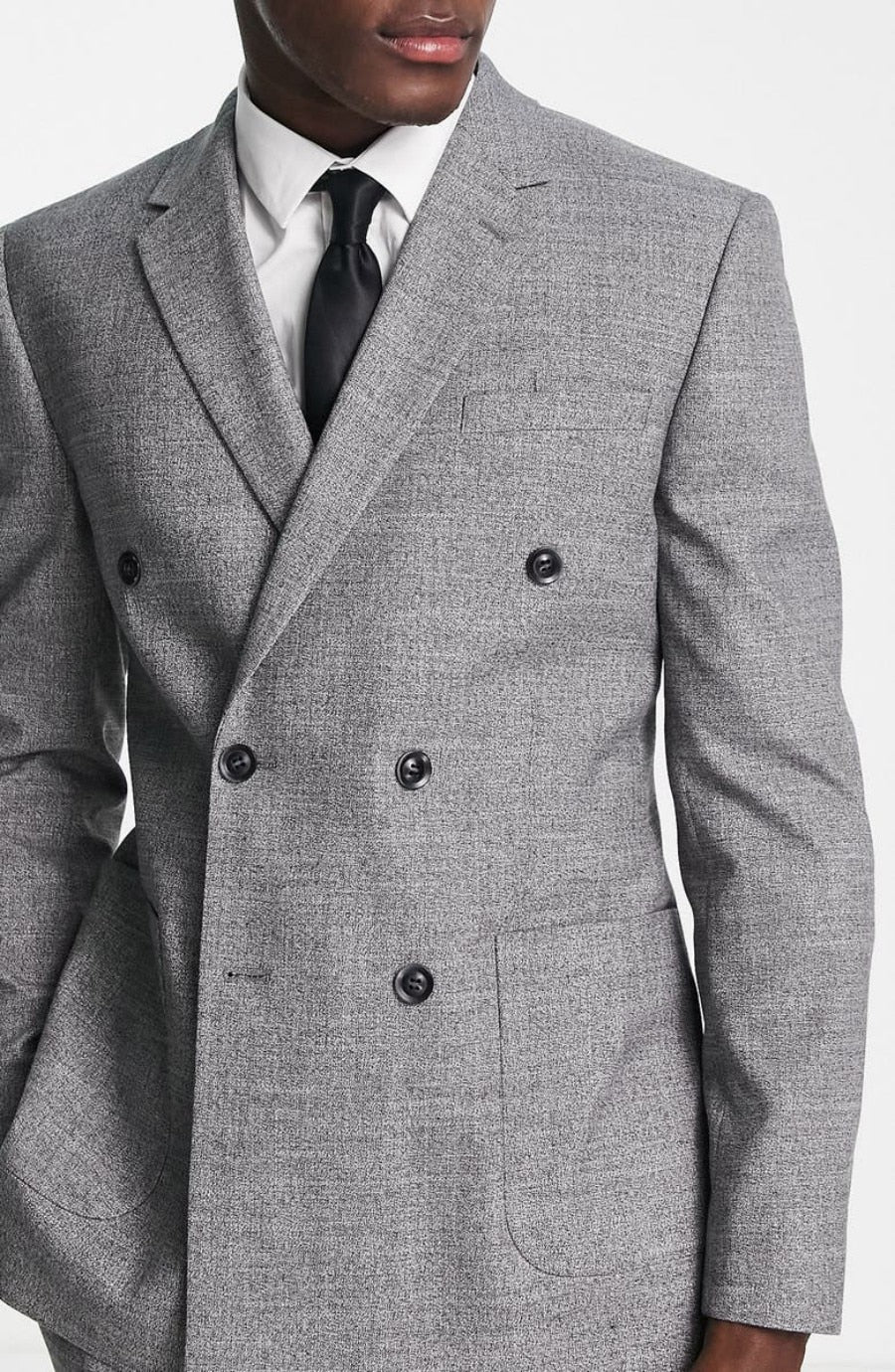 Classic Grey Wedding Men Suit Tailor-Made Business Three-Pieces Jacket Vest Pant Designer Formal Occasion Costume Made