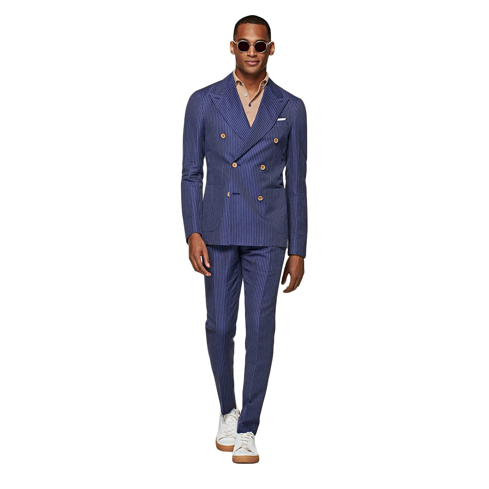Costumes classiques pour hommes avec deux pièces à revers châle, smoking de créateur pour mariage, occasion formelle, veste et pantalon 