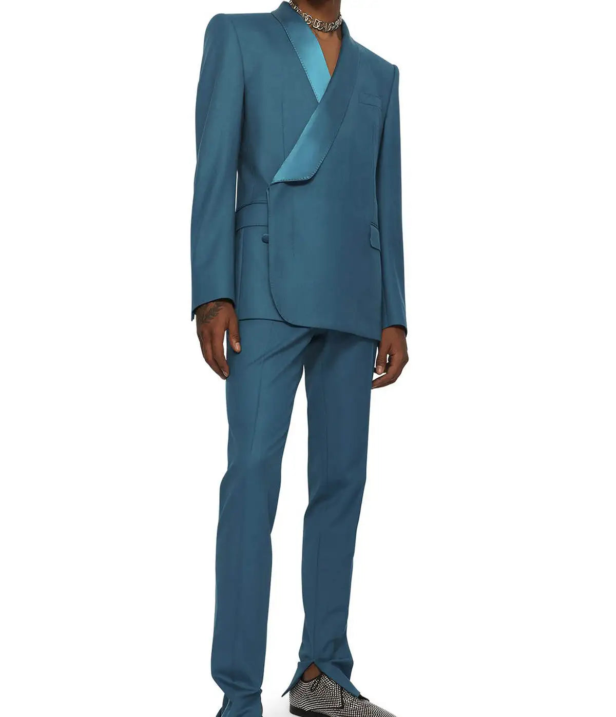 Costumes de mariage classiques pour hommes, smokings à revers châle, 2 pièces, veste et pantalon pour marié, fête d'affaires, bal de promo, sur mesure
