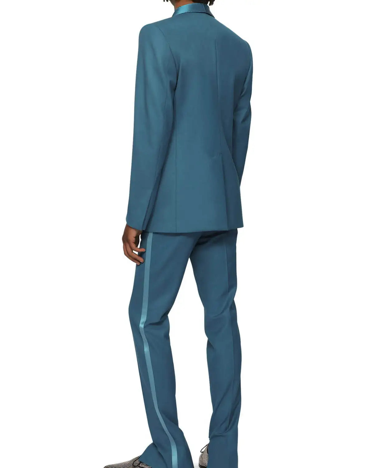 Costumes de mariage classiques pour hommes, smokings à revers châle, 2 pièces, veste et pantalon pour marié, fête d'affaires, bal de promo, sur mesure