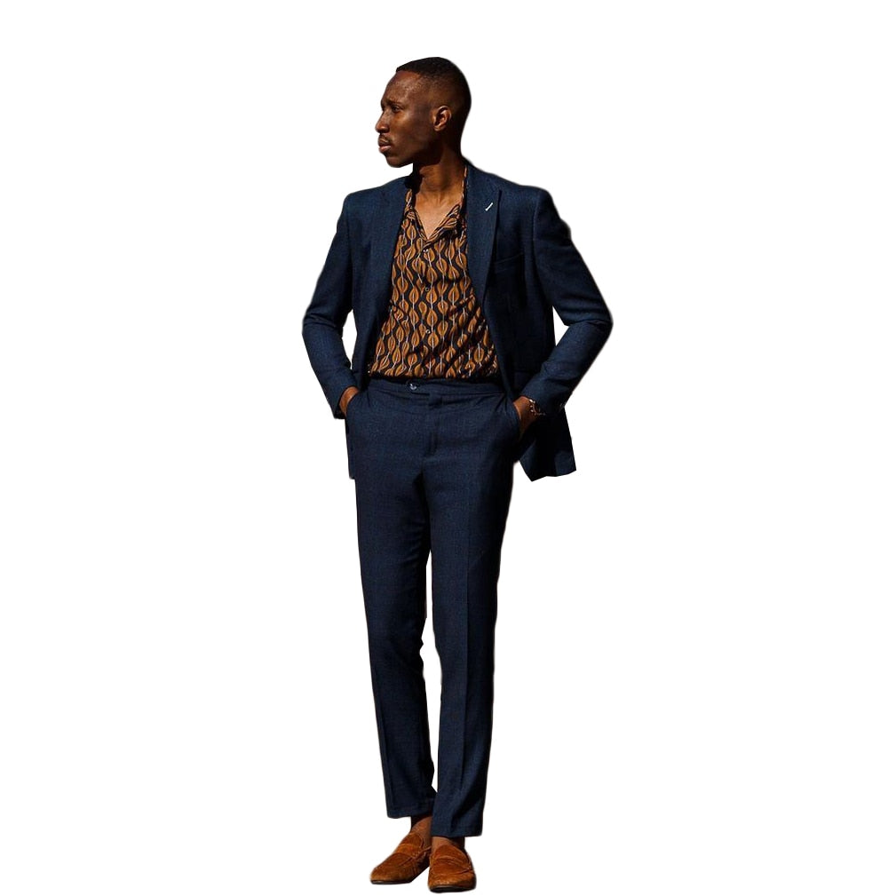 Costume classique pour homme, veste simple boutonnage, deux pièces, sur mesure, pantalon, costume de créateur pour marié, occasion formelle 