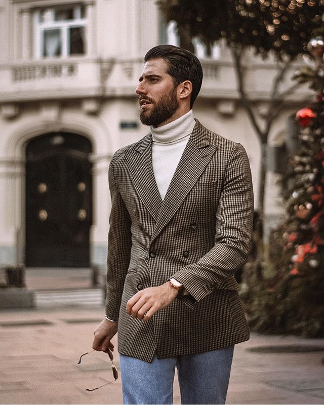 Trajes clásicos para hombre, traje de tweed de una pieza, espiga, solapa de pico, esmoquin de novio a medida, vestido de boda, graduación, abrigo, chaqueta, pantalón 