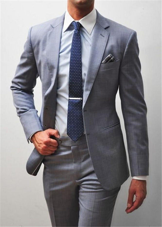 Classic Notch Lapel Tuxedos Groom Wedding Men Suits Men Wedding Suits Tuxedo Costumes De Pour Hommes Men(Jacket+Pants+Tie)