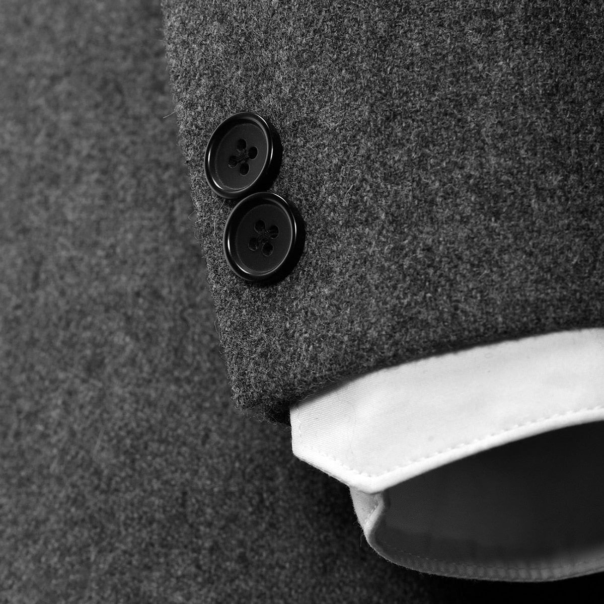 Classic Slim Fit Men Suits With Leather Pocket Two-Pieces Coat And Pant Custom Made Bridegroom Wedding Formal Occasion