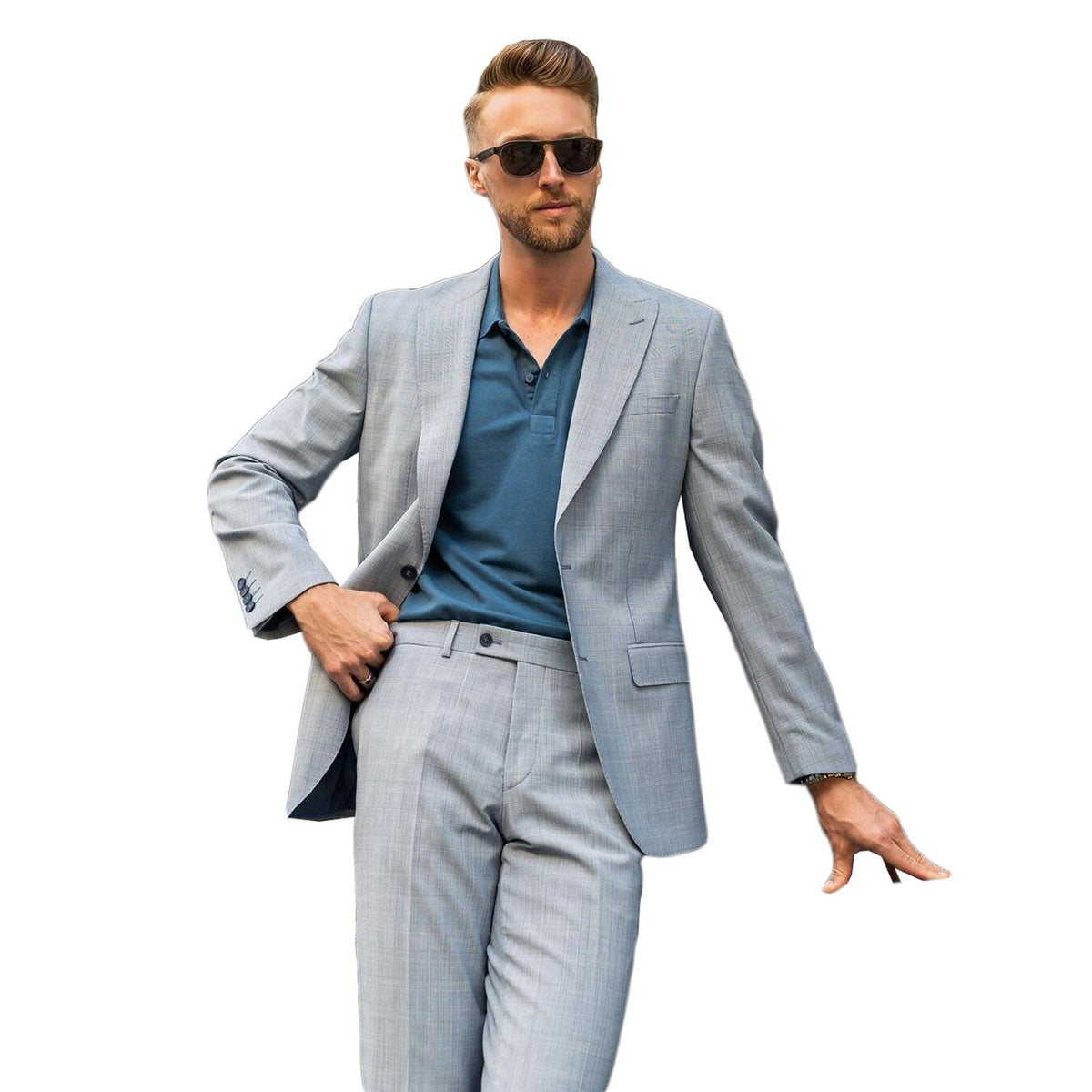 Costume de mariage classique slim pour homme, smoking sur mesure 2 pièces, manteau et pantalon, blazer, costume de marié de fête fabriqué 