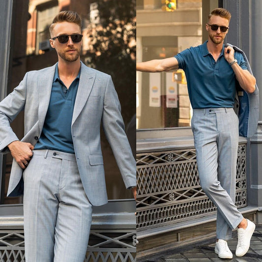 Classic Slim Wedding Men Suits Tailor-Made Tuxedo 2-Pieces Coat And Pant Blazer Party Groom Costume Made