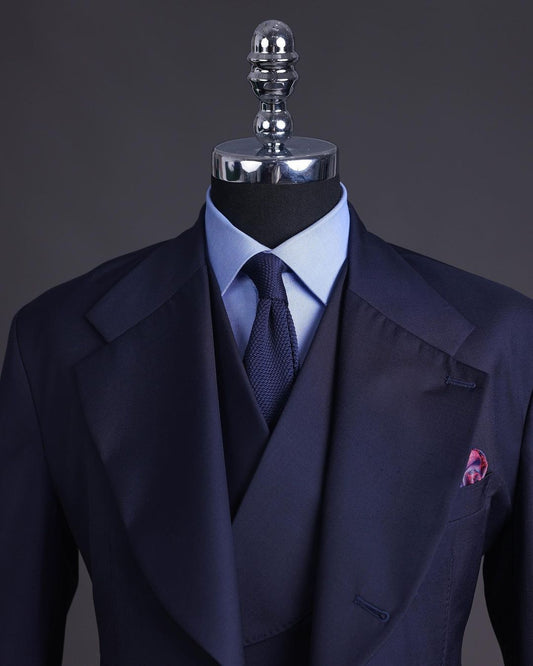 Classic Wedding Men Suits Tailor-Made Flat Tuxedo 3-Pieces Jacket Vest Pants Blazer Party Singer Groom Costume Made