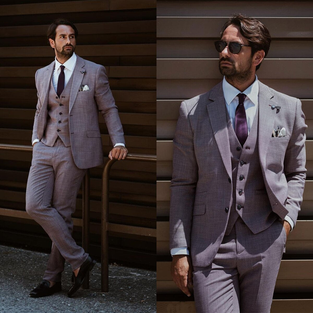 Classic Wedding men Suit One Button Tailor-Made Business Three-Pieces Jacket Vest Pants Designer Formal Occasion Costume Made