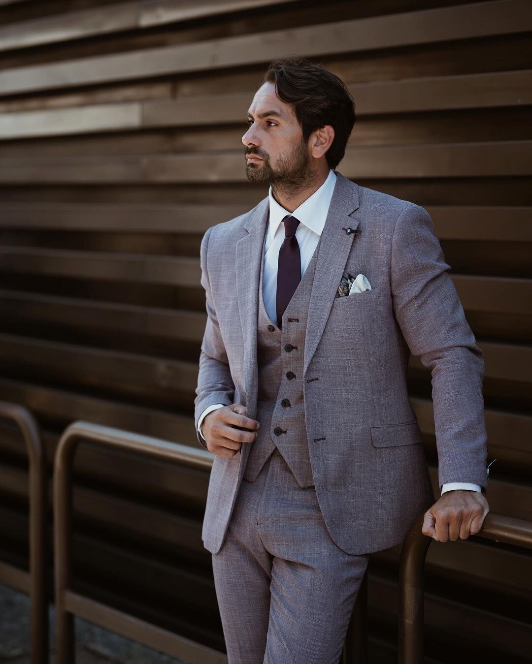 Classic Wedding men Suit One Button Tailor-Made Business Three-Pieces Jacket Vest Pants Designer Formal Occasion Costume Made