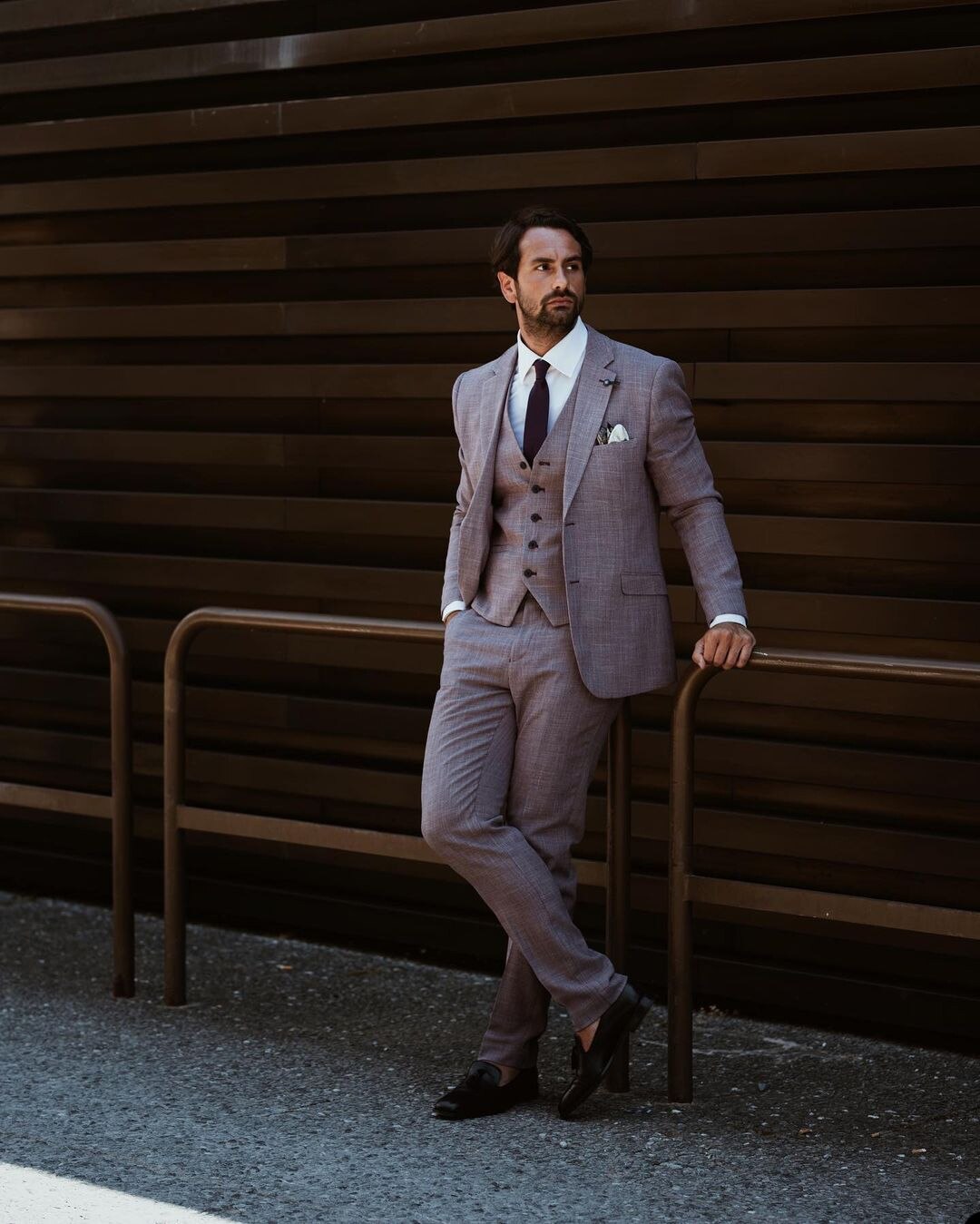 Classic Wedding men Suit One Button Tailor-Made Business Three-Pieces Jacket Vest Pants Designer Formal Occasion Costume Made
