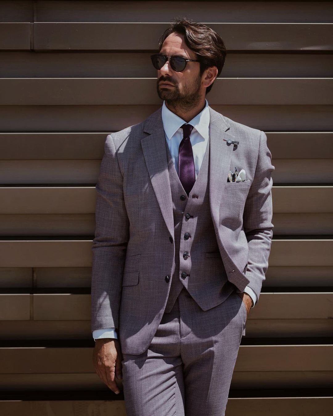 Classic Wedding men Suit One Button Tailor-Made Business Three-Pieces Jacket Vest Pants Designer Formal Occasion Costume Made
