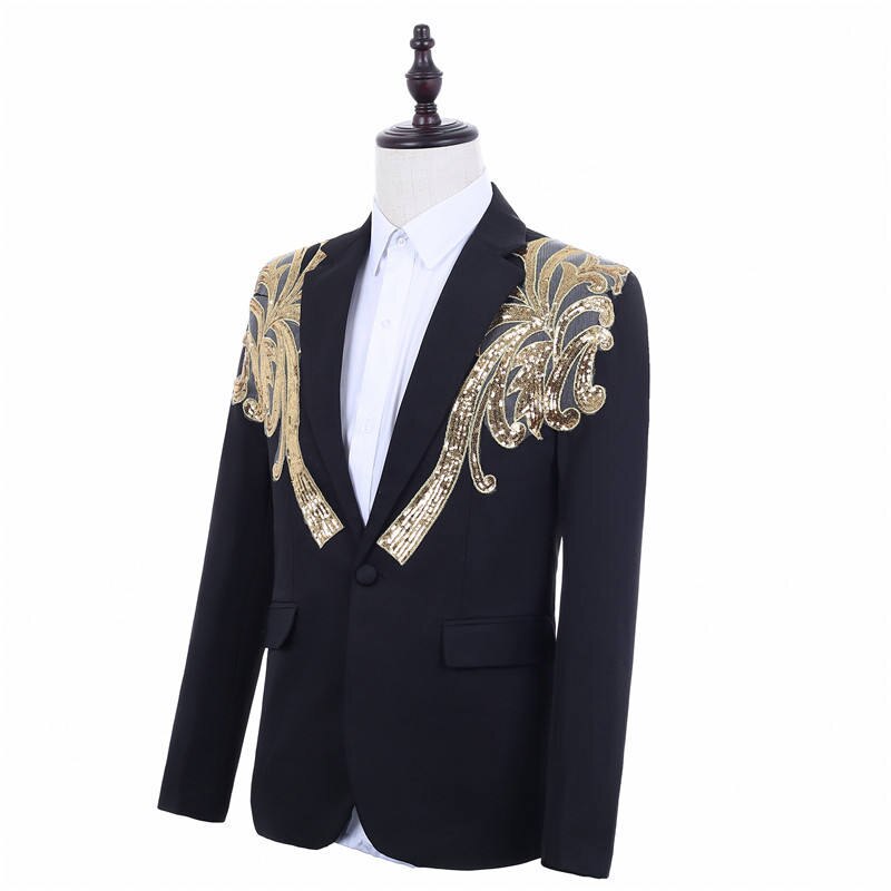 Costume de mariage classique pour homme avec manteau et pantalon à paillettes, sur mesure, pour affaires, formel, smoking, fête 