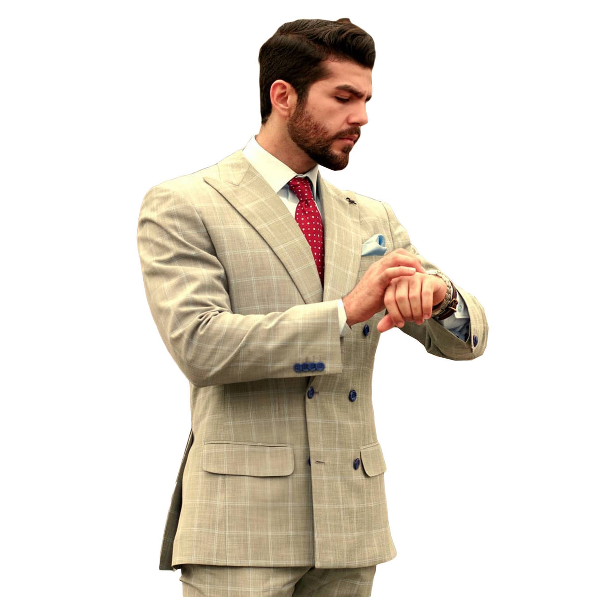 Costume classique pour homme, smoking de mariage, revers châle, treillis, marié, robe classique/mariage/dîner/fête, veste sur mesure, pantalon